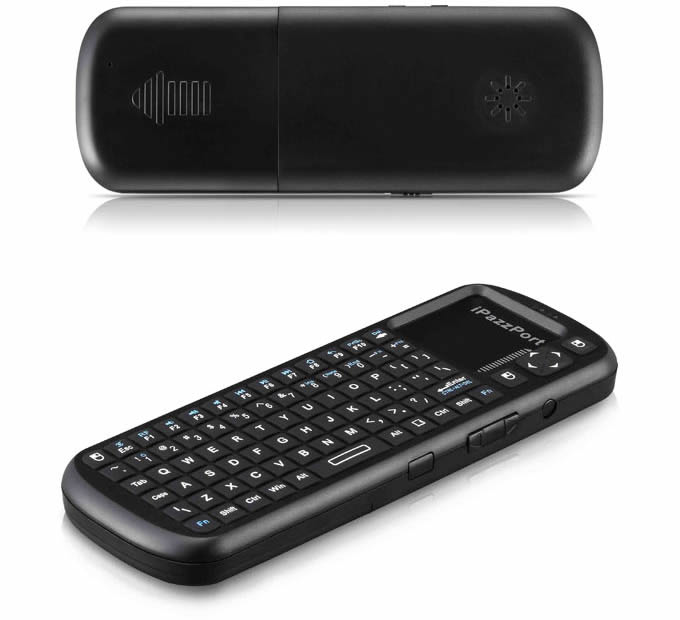Black Mini  2.4g Wireless Keyboard with Touchpad
