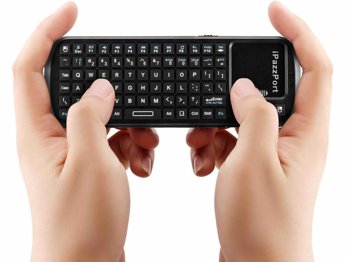 Black Mini  2.4g Wireless Keyboard with Touchpad