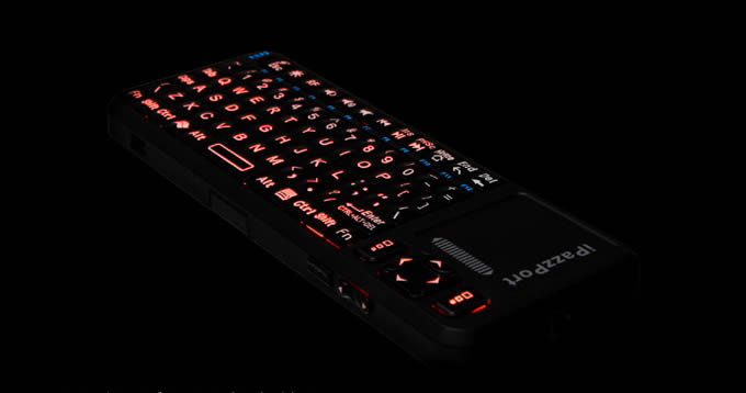 Black Mini  2.4g Wireless Keyboard with Touchpad