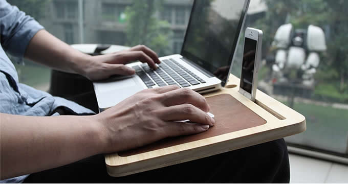 Bamboo  Macbook  Mobile Lap Desk