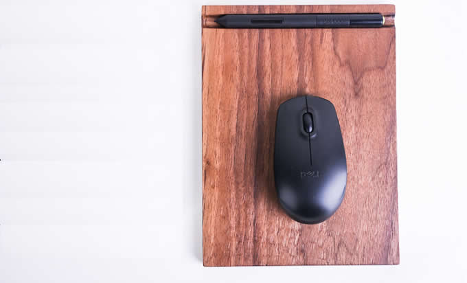 Simple Wooden Mouse Pad