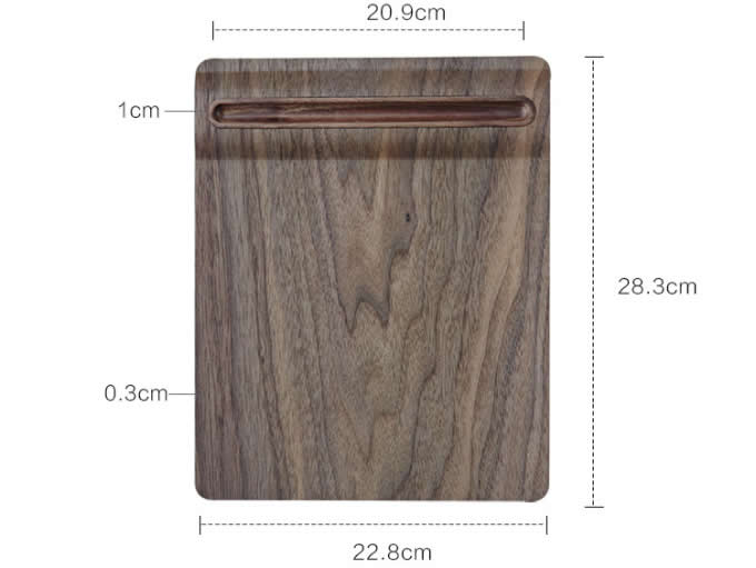 Wooden Mouse Pad With Single Pen holder