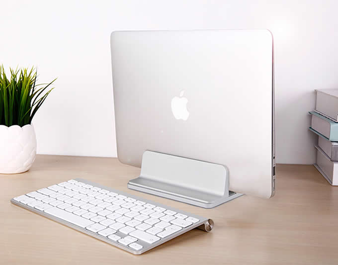 Adjustable Aluminum Desktop Vertical Laptop Stand Holder for MacBook Air, MacBook Pro,Notebooks