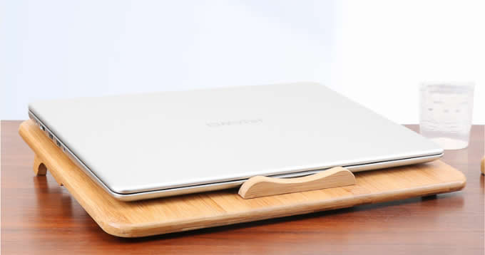 Bamboo  Portable Laptop Cooling Pad Stand For  Apple MacBook & PC Laptop