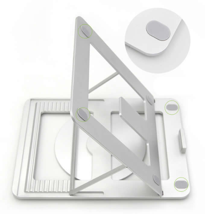  Portable  Aluminum Alloy Adjustable Laptop Tablet Stand Notebook Riser Holder  