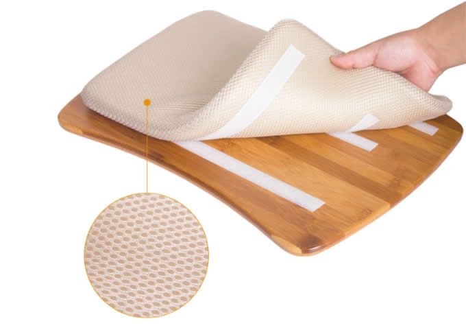 Portable Bamboo& Cushioned Macbook Mobile Lap Desk