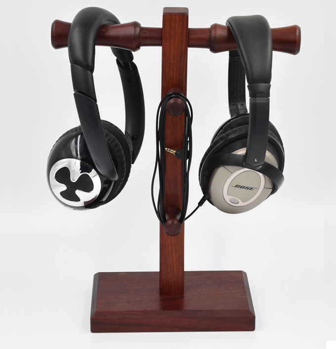 Solid Wooden Headphones Stand Hanger