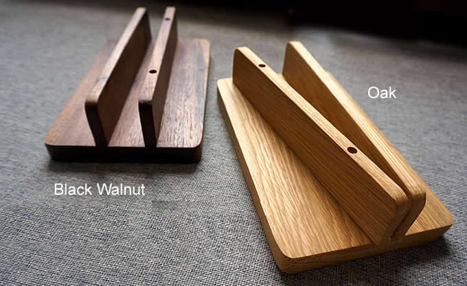 Wooden Desktop Vertical Laptop Stand Holder for MacBook Air, MacBook Pro,Notebooks