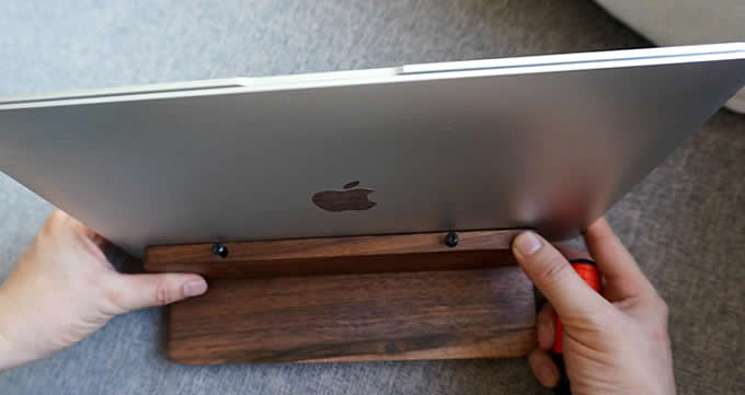 Laptop Stand - Wooden MacBook computer stand