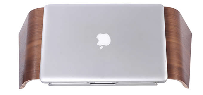  Wooden Dock Laptop Vertical Desktop Radiating Stand Holder for MacBook Air Macbook Pro