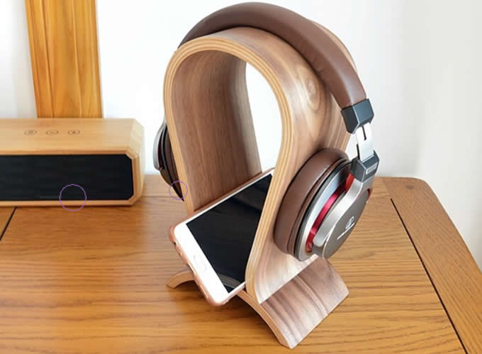 Wooden  Speaker Sound Amplifier Stand Dock for SmartPhone