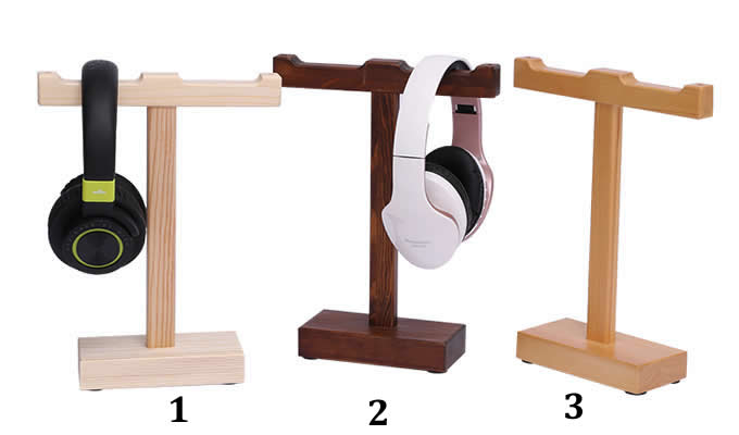  Wooden Headphone Stand Wooden Headest Hanger/Holder/Mount   