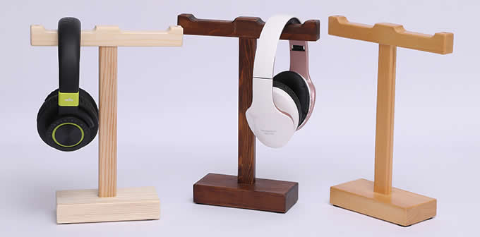  Wooden Headphone Stand Wooden Headest Hanger/Holder/Mount   