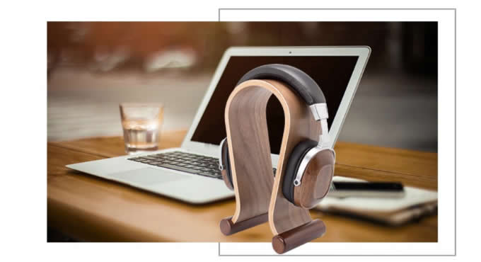   Wooden Headphones Stand/Hanger/Holder 