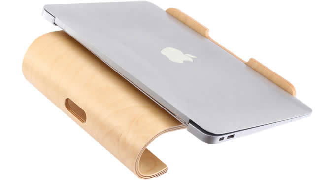    Wooden Laptop  Cooling Stand Desk   