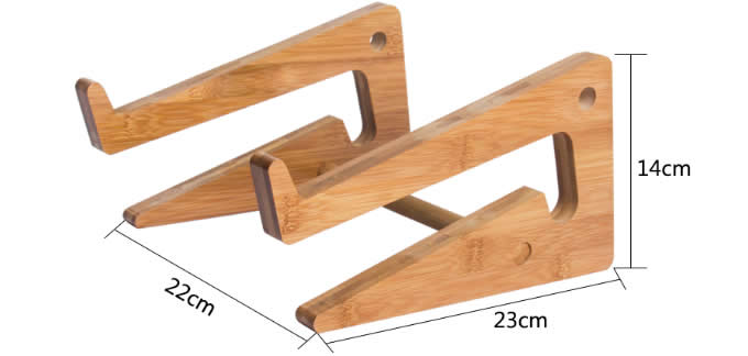  Wooden Bamboo Mount Holder Cradle Stand For MacBook Air / Pro  