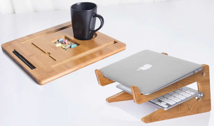  Wooden Bamboo Mount Holder Cradle Stand For MacBook Air / Pro  