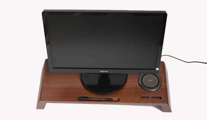  Wooden Monitor Laptop Stand Riser