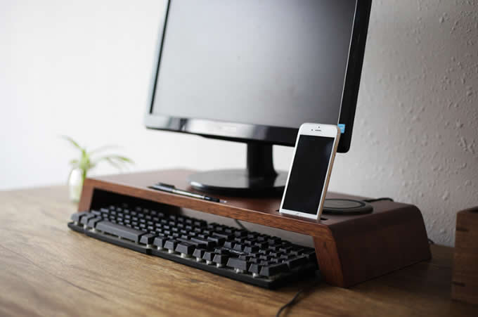  Wooden Monitor Laptop Stand Riser