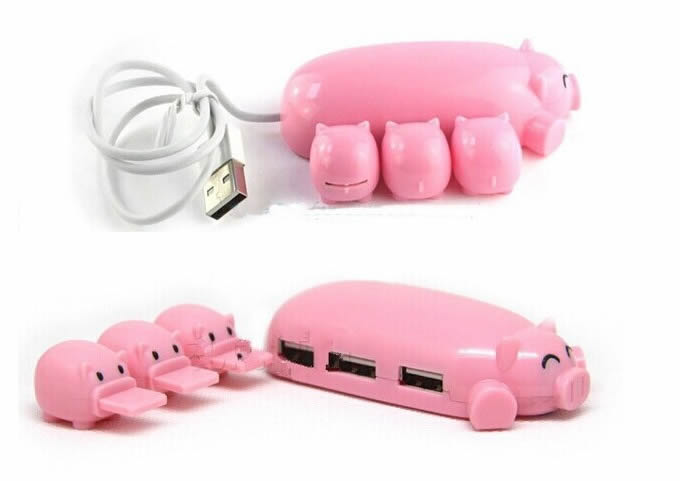 Mama Pig And Piglets USB Hub