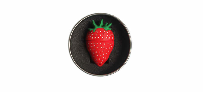  16G Strawberry Shaped USB Flash Drive 