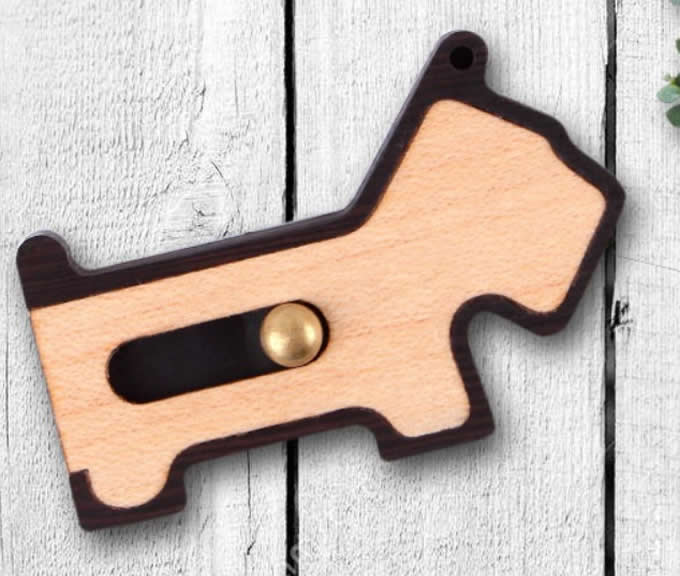  16G Wooden Dog USB Flash Drive