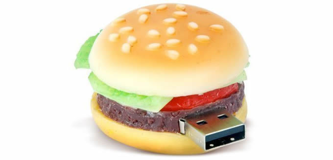  Hamburger Design USB Flash Drive