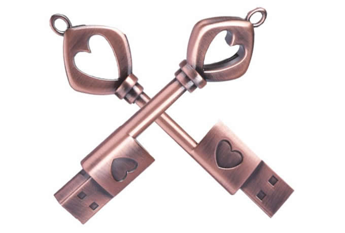  Love Heart Key Shaped Usb Flash Drive 