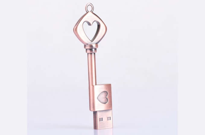  Love Heart Key Shaped Usb Flash Drive 