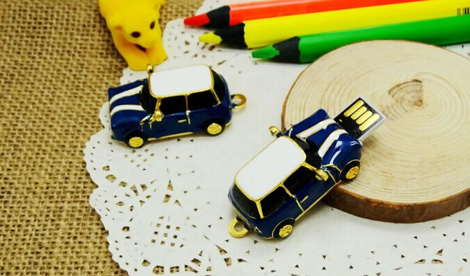   Mini Cooper Car Metal USB Flash Drive