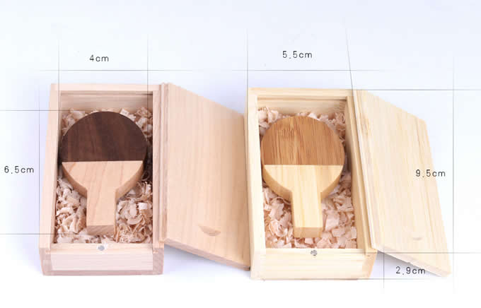 Table Tennis Bamboo Wooden  USB Flash Drive
