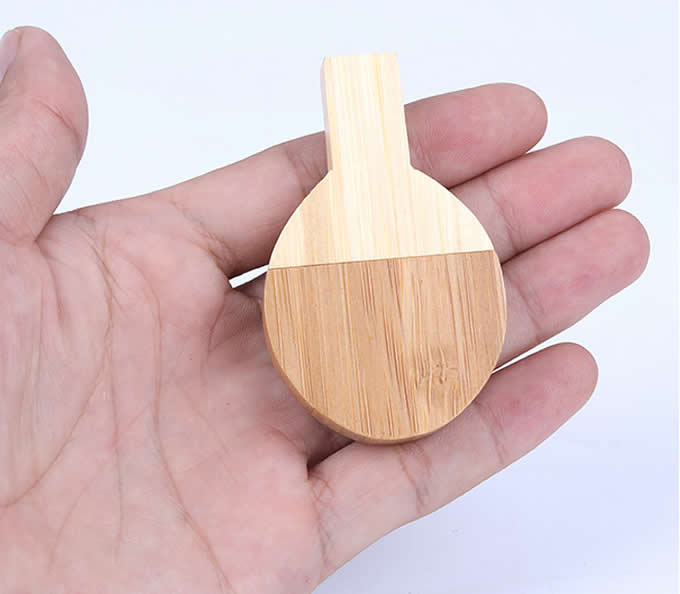 Table Tennis Bamboo Wooden  USB Flash Drive