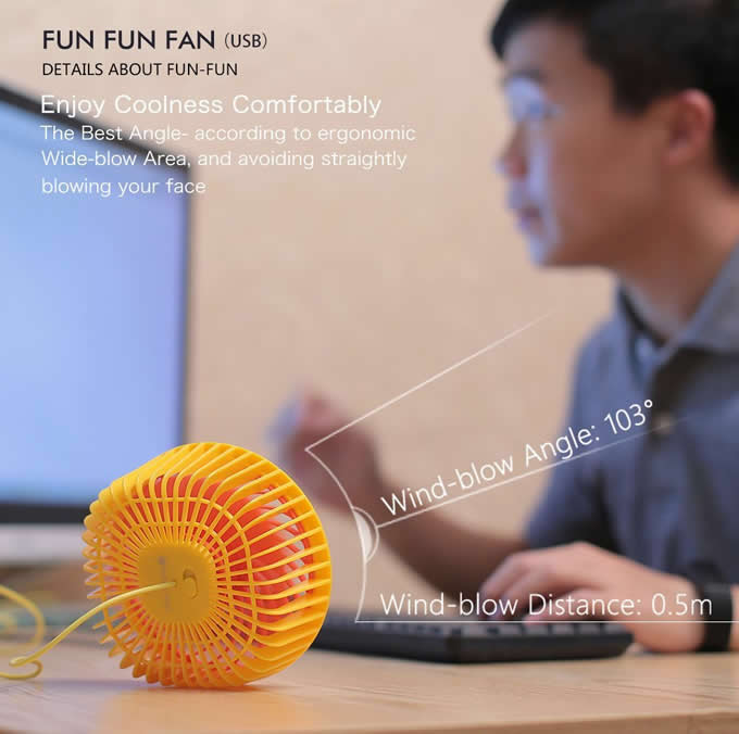 Portable USB Rechargeable Desktop Cooling Fan