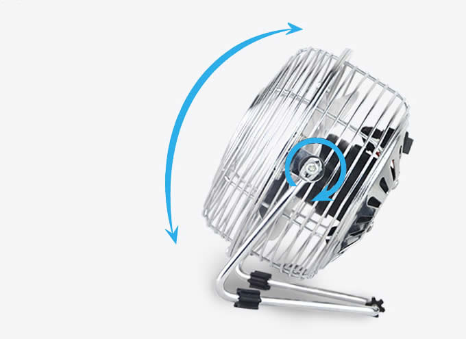 Metal USB Table Desk Personal Fan  