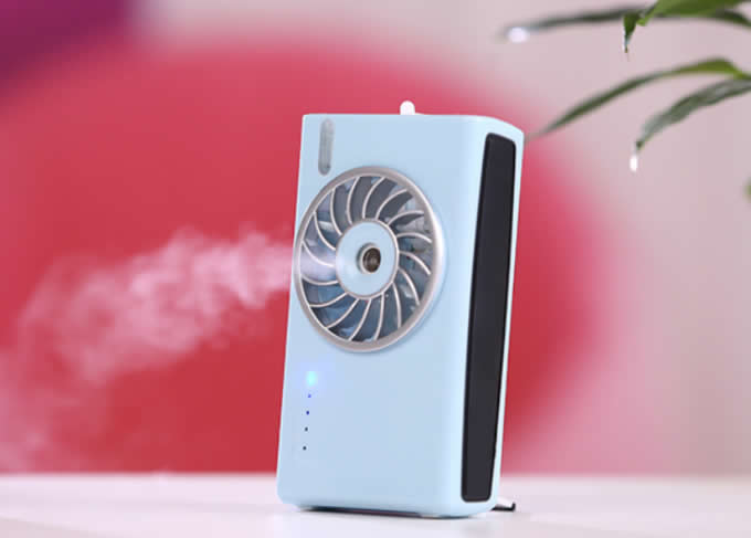 USB Rechargeable Portable Camera Misting Fan Humidifier