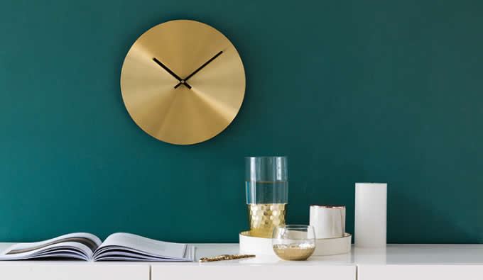 Brass Art Wall Clock
