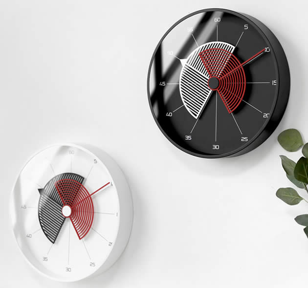 Stylish office home round pointer art wall clock