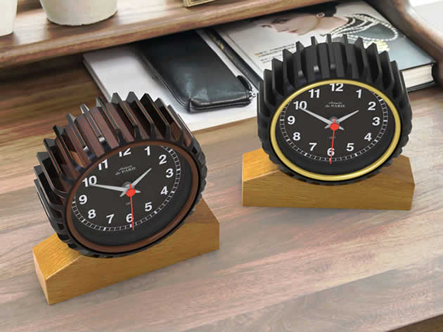 Retro Gear Industrial Style Desktop Small Desk Clock