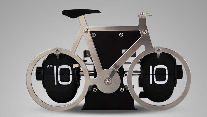   Bicycle Shaped Auto Flip Clock