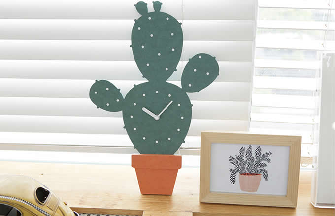 Cactus Wall Clock