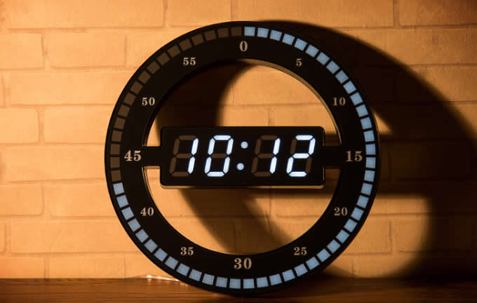  Circular Large LED Digital Wall Clock