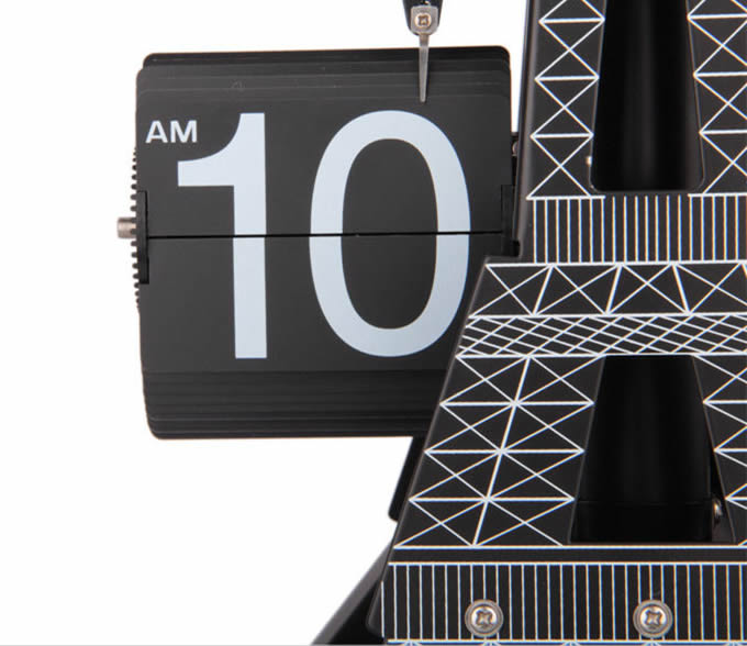 Eiffel Tower Auto Flip Clock