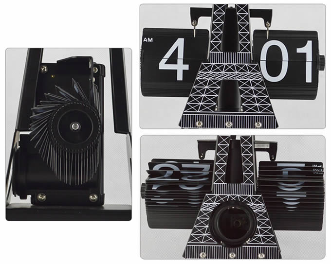 Eiffel Tower Auto Flip Clock