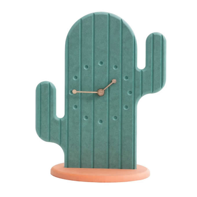  Fashion Cactus Noiseless Desk Clock