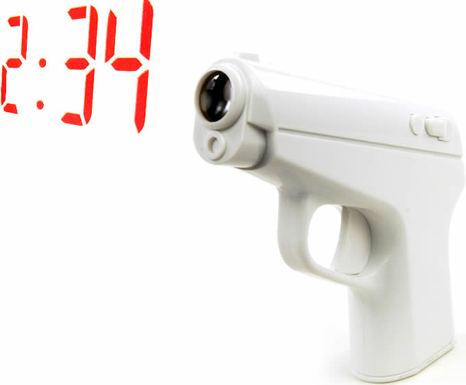 Gun Shaped Projection Clock