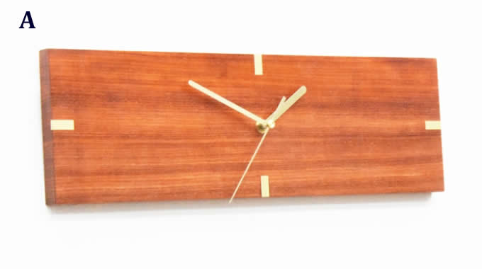 Handmade Modern Wall Clock,Red Rosewood