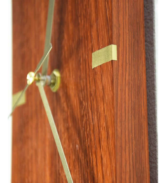 Handmade Modern Wall Clock,Red Rosewood