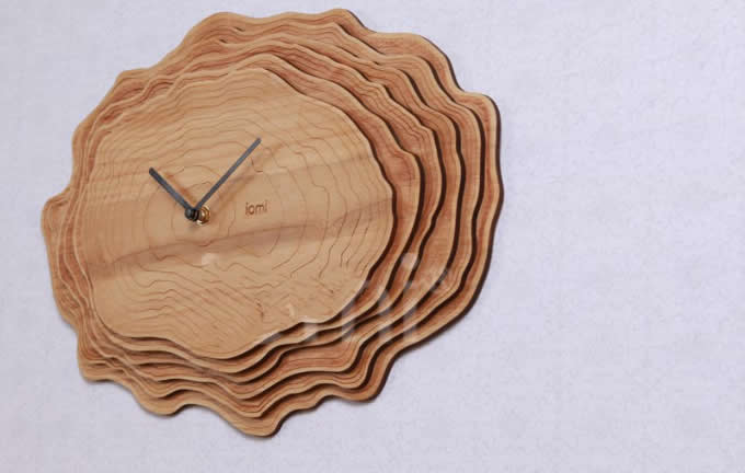 Handmade Modern  Wooden Wall Clock