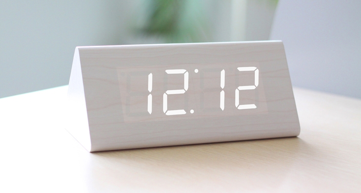 Wood LED Clock-cool stuff