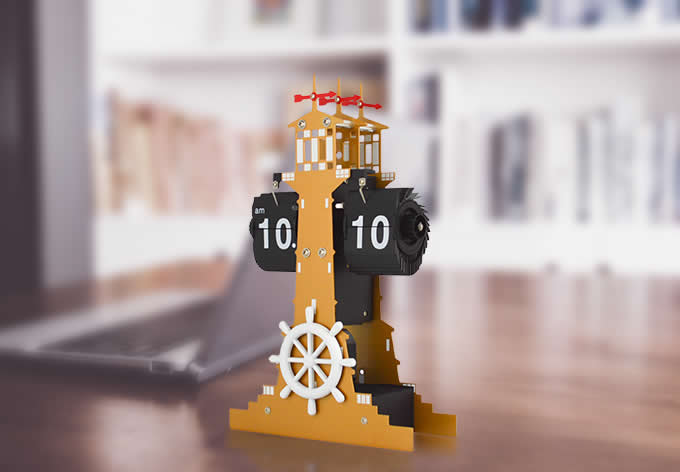   Lighthouse Flip Clock